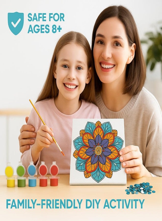 iCraft Canvas Mandala Kit (Harmony Bloom Manadala 4) - Image 4